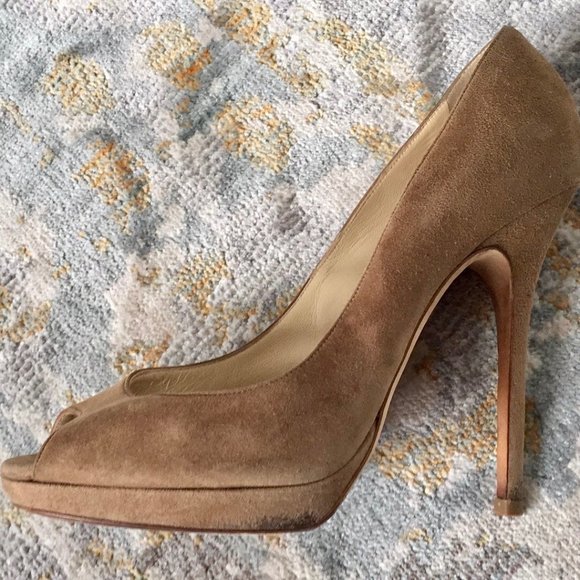 Jimmy Choo Suede Luna Pump 37.5 - Picture 3 of 8